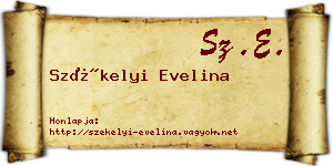 Székelyi Evelina névjegykártya